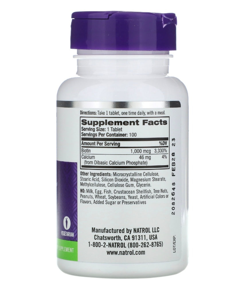 Biotin 10000 بيوتين ١٠٠٠٠ اقراص - Sevelay