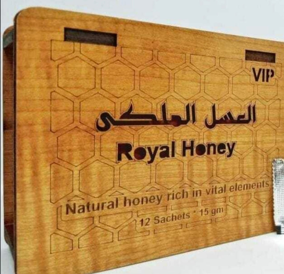 العسل الملكي الماليزي العلبة الخشب ١٢ كيس - Sevelay